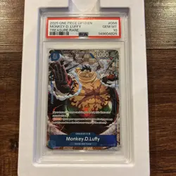 PSA 10 Monkey D Luffy OP11-058 Carrying On His Will Treasure Rare One Piece CCG - Image 1