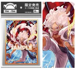 60PCS Trading Card ONE PIECE Luffy Iridescent OPCG Card Sleeves 66X91mm Standard - Image 1