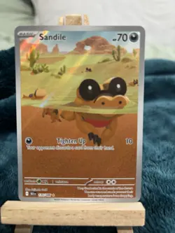 Sandile 135/086 Illustration Rare SV: Black Bolt Pokemon TCG ENGLISH - Image 1