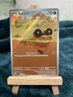 Sandile 135/086 Illustration Rare SV: Black Bolt Pokemon TCG ENGLISH - Image 3