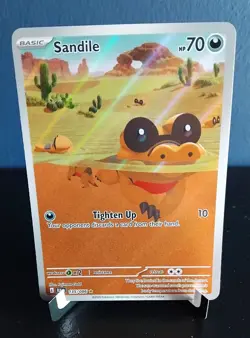 Pokemon TCG: Sandile 135/086 - Black Bolt - Illustration Rare - English - Image 1