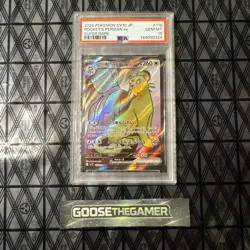 Rocket's Persian Ex SR 118/098 sv10 PSA GEM MT 10 (Japanese) - Image 1