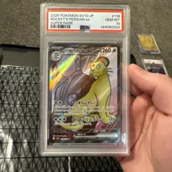 Rocket's Persian Ex SR 118/098 sv10 PSA GEM MT 10 (Japanese) - Image 2