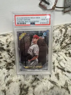 2018 Bowman Chrome Mega Box ROY Favorites Shohei Ohtani Angels RC Rookie PSA 10 - Image 1