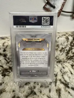 2018 Bowman Chrome Mega Box ROY Favorites Shohei Ohtani Angels RC Rookie PSA 10 - Image 2