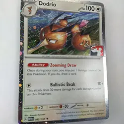 Dodrio 085/165 Cosmo Holo Pokemon Prize Pack Series 5 Stamped TCG Card - Image 2