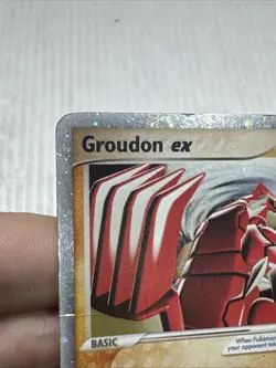 Groudon ex 038 Holo Nintendo Collector’s Tin Black Star Promo Pokemon Card DMG - Image 3