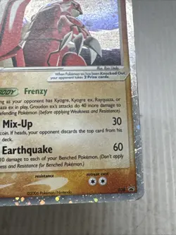 Groudon ex 038 Holo Nintendo Collector’s Tin Black Star Promo Pokemon Card DMG - Image 5