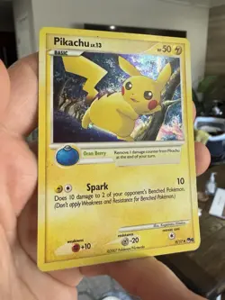 Pikachu - 9/17 - Pokemon TCG Pop Series 6 Holo Card HP - Image 3