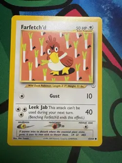 Farfetch'd Vintage Pokemon Neo Revelation TCG Card 43/64 - Image 1