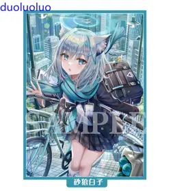 60pcs Blue Archive Anime Sunaokami Shiroko Penny Sleeves Soft Card Protector - Image 3
