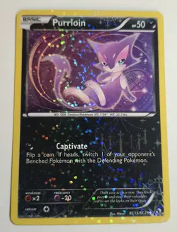 PURRLOIN - RC13/RC25 - Pokemon TCG Legendary Treasures Radiant Collction Card LP - Image 1