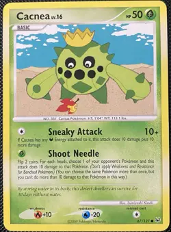Cacnea 67/127 Platinum Regular - Pokemon Card - Image 1