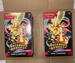 2x Pokemon TCG: Ascended Heroes Booster Bundle (6 packs) - Brand New & Sealed - Image 1