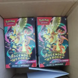 X2 Pokemon TCG: Mega Evolution Ascended Heroes - Booster Bundle New and Sealed - Image 1