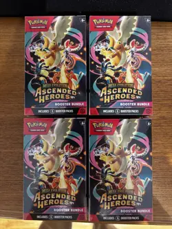 4x Pokemon TCG: Ascended Heroes Booster Bundle Brand New & Sealed ✅ - Image 1