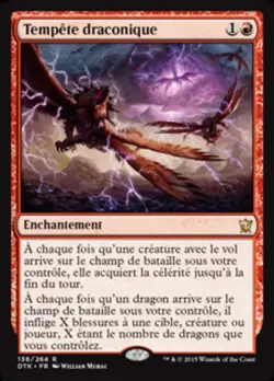 Magic The Gathering MTG DRAGON TEMPEST FRENCH Dragons of Tarkir NM Near Mint - Image 1