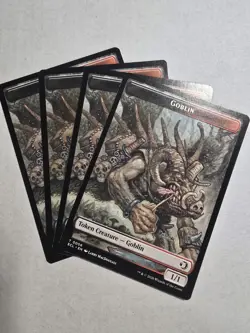 FAERIE // GOBLIN TOKEN x4 mtg NM Lorwyn Eclipsed - Image 1