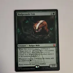 Wizards of the Coast Badgermole Cub Avatar Creature Regular Green Eng - Image 1