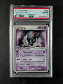 2004 Pokemon GENGAR EX #108/112 EX FireRed & LeafGreen Ultra Rare English PSA 8 - Image 1