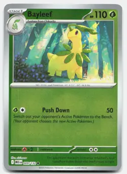 Bayleef Reverse Holo 009/132 Common Mega Evolution Pokemon Near Mint - Image 1