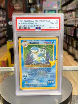 Blastoise Holo Celebrations 2/102 (Pokemon, Wizard) **PSA 10** - Image 1