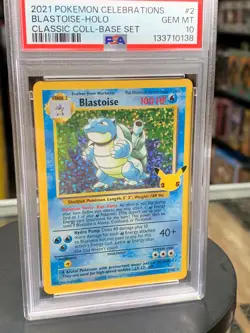 Blastoise Holo Celebrations 2/102 (Pokemon, Wizard) **PSA 10** - Image 2