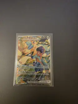 Pokemon TCG Hop's Zacian EX Full Art Holo Card 186/159 Sv09: Journey Together - Image 1