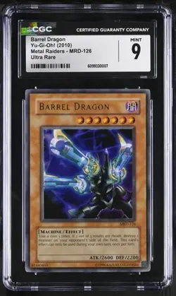 Barrel Dragon *CGC 9* Ultra Rare *MRD-126* 2010 * Yugioh - Image 1