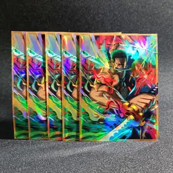 Trading Card ONE PIECE Zoro Iridescent OPCG Card Sleeves 67X92mm Standard Size - Image 4