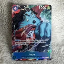 Onepiece TCG Jinbe OP06-022 ENGLISH Alt Art SR - Pack Fresh Sleeved NM - Image 1