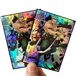 Trading Card ONE PIECE Zoro Iridescent OPCG Card Sleeves 66X91mm Standard Size - Image 3