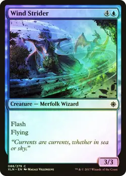 Wind Strider IXALAN MTG MAGIC CREATURE MERFOLK WIZARD FOIL - Image 1