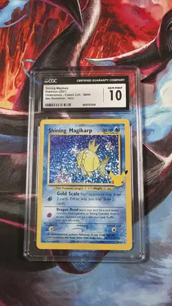 Pokemon TCG Shining Magikarp 66/64 Celebrations CGC GEM MINT 10 (9.5 Blue Label) - Image 1