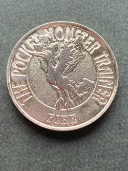 Moltres NO.146 Pokemon Battle Coin Medal 1997 Japan Pokemon RARE Nintendo Silver - Image 3