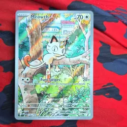 Pokemon TCG Meowth Me02 Holo 106/094 70 HP English Card - Image 1