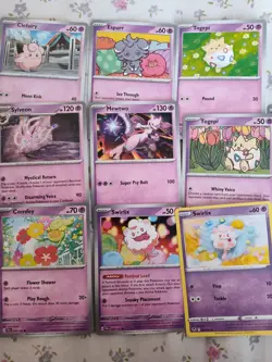 lot of 16 Pokemon Cards Pink & Girly aesthetic MINT - Image 3