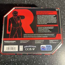 Pokemon Cards Destined Rivals Team Rocket Tin Nidoking EX Promo 5 Booster Packs - Image 2