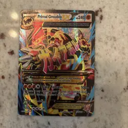 Pokemon Groudon EX Full Art Holo Ultra Rare Card XY Primal Clash 151/160 - Image 1