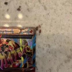 Pokemon Groudon EX Full Art Holo Ultra Rare Card XY Primal Clash 151/160 - Image 3