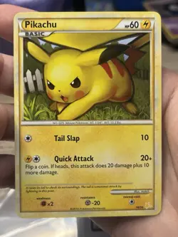 Pokemon Pikachu 16/30 HGSS Trainer Kit Non-Holo LP Card - Image 1