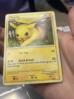 Pokemon Pikachu 16/30 HGSS Trainer Kit Non-Holo LP Card - Image 3