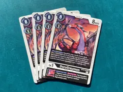 DoruGreymon BT13-072 Playset Versus Royal Knights Digimon Card Game x4 - Image 1