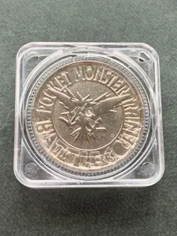 Zapdos NO.145 Pokemon Battle Coin Medal 1997 Japan Pokemon RARE Nintendo Silver - Image 1