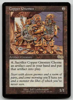 Copper Gnomes #291 (LP) Urza's Saga USG Magic MTG - Image 1