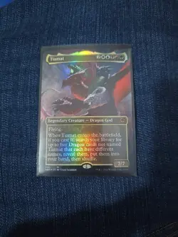 Tiamat AFR Borderless Super Foil MTG 2021 #298 - Image 4