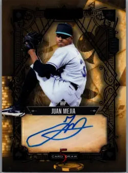 2024 Wild Card 5 Card Draw 1/1 Auto Parallel Juan Mejia 5CDV-JMA Autograph - Image 1