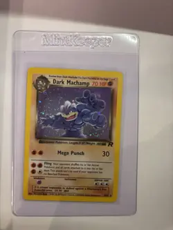 Pokemon Dark Machamp Holo Rare TCG Card Team Rocket Series 10/82 - Image 1