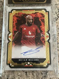 Manchester United Topps Palatial Bryan Mbeumo /10 Auto on card - Image 1