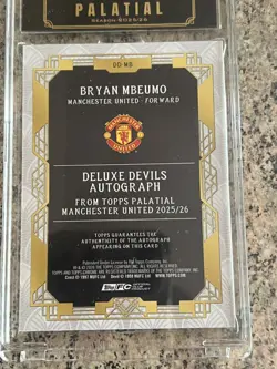 Manchester United Topps Palatial Bryan Mbeumo /10 Auto on card - Image 3
